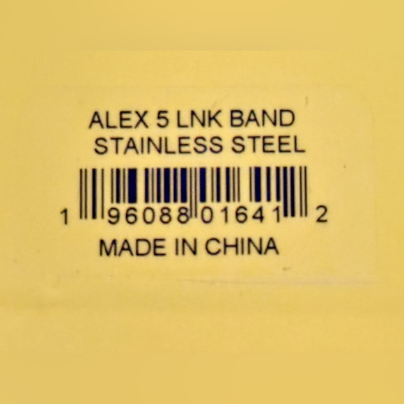 Kendra Scott Apple Watch Band, Stainless Steel, Alex 5 Link, Butterfly Clasp - Picture 9 of 14